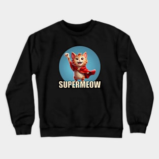 Supermeow - Superhero Kitty Crewneck Sweatshirt